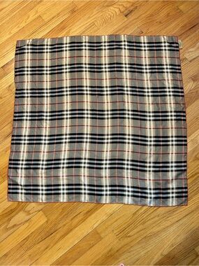 Burberry Plaid Silk Scarf